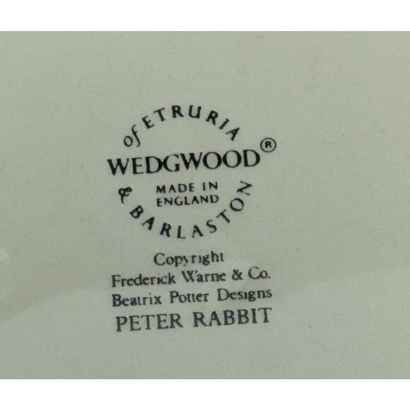 Wedgwood PETER RABBIT (STOP THIEF) *1 Porringer Bowl* 6 5/8" England EXC - Picture 3 of 4